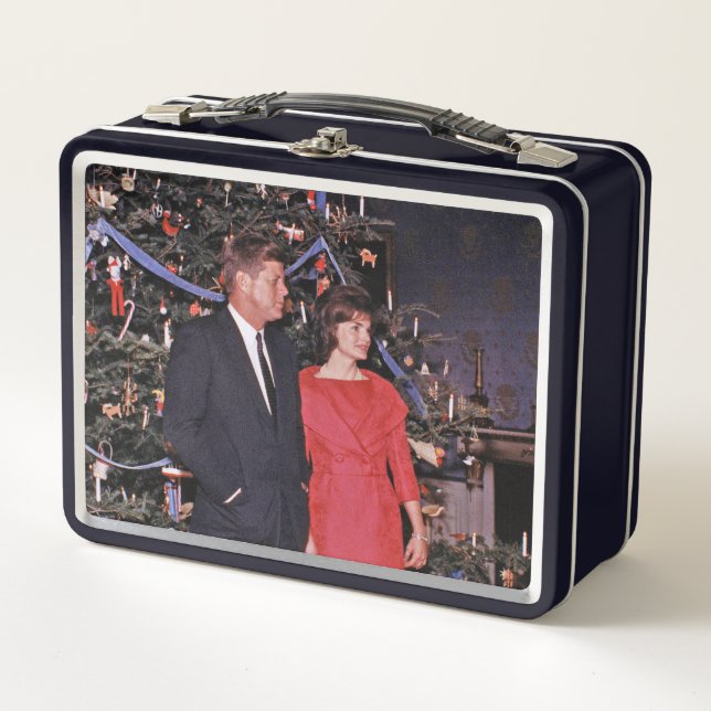 Lunch Box Arbre de Noël Président John Kennedy & Jacqueline (Devant)