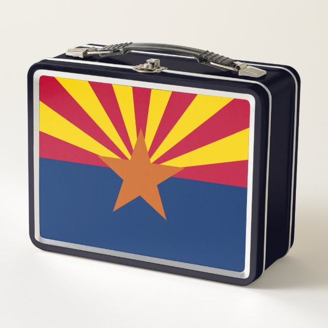 Lunch Box Arizona Drapeau : Réglage de Star Sun, État du cui (Devant)