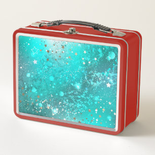 Lunch Box Arrière - plan à huile Turquoise de la menthe