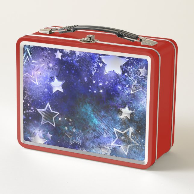 Lunch Box Arrière - plan spatial avec étoiles (Devant)