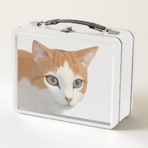 Lunch Box Art de chat roux adorable