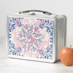 Lunch Box Art Floral Rangoli Rose, Vie Lumineuse