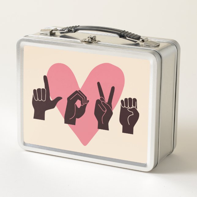 Lunch Box ASL Love IV - Saint Valentin (Devant)