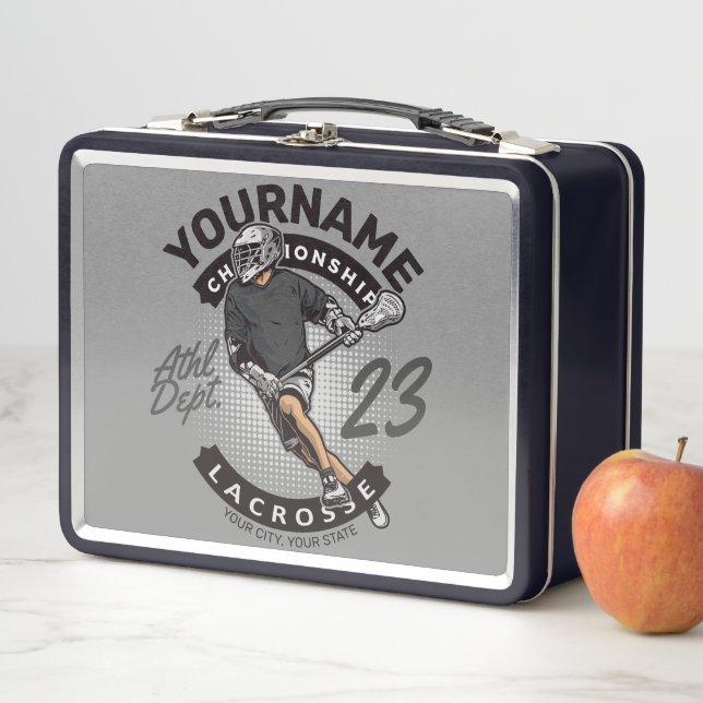 Lunch Box Attaque de l'équipe sportive du joueur de crosse p (En situation)