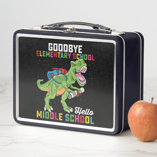 Lunch Box Au revoir Élémentaire Hello Middle School T Rex (En situation)