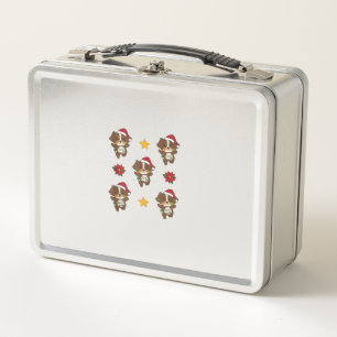 Lunch Box Australian Shepherd Joyeux Chiens d'hiver de Noël