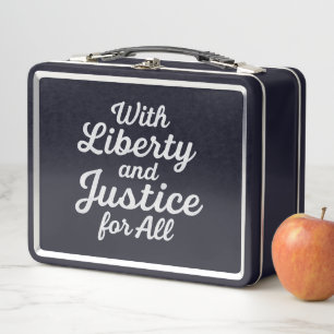 Lunch Box Avec la Liberté et la Justice pour Tous Protestati