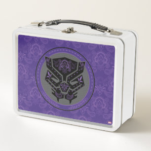 Lunch Box Avengers Logo Black Panther Paisley