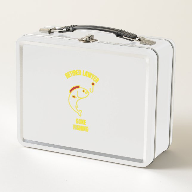Lunch Box Avocat à la retraite allé juge de pêche avocat (Devant)