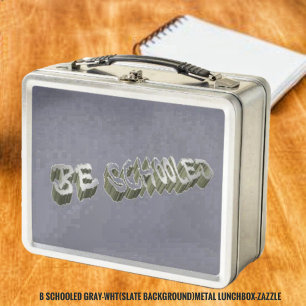 Lunch Box B Grey-Wht (Ardoise)