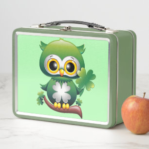 Lunch Box Baby Owl St Patrick Paddy Cartoon