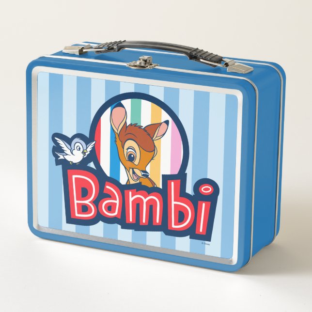 Lunch Box Badge bambou rayé (Devant)