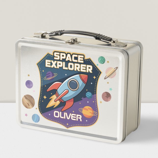 Lunch Box Badge d'explorateur spatial mignon (Créateur téléchargé)