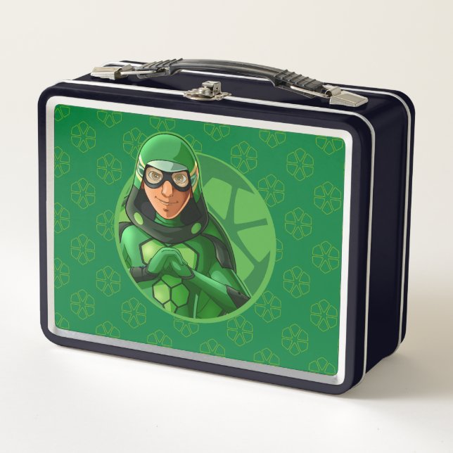 Lunch Box Badge vert Carapace (Devant)