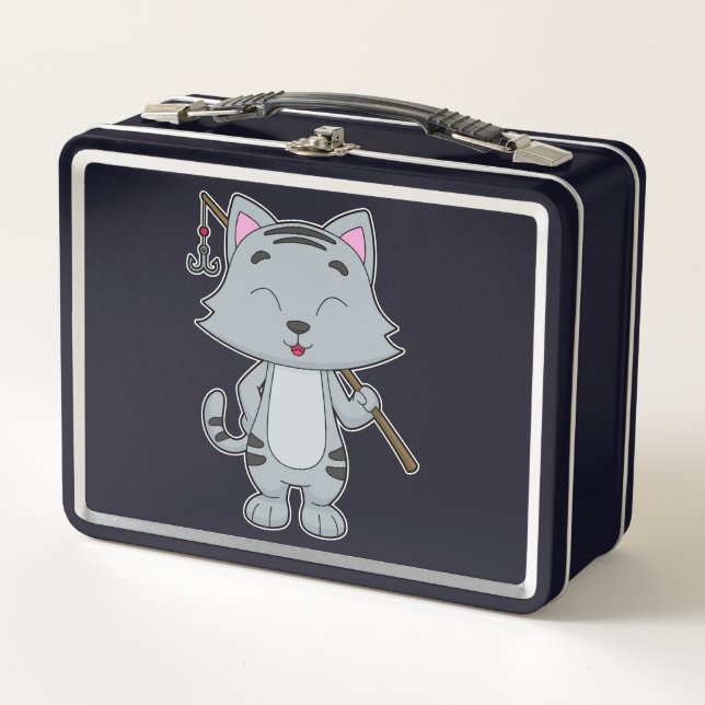 Lunch Box Baguette de pêche de chat (Devant)