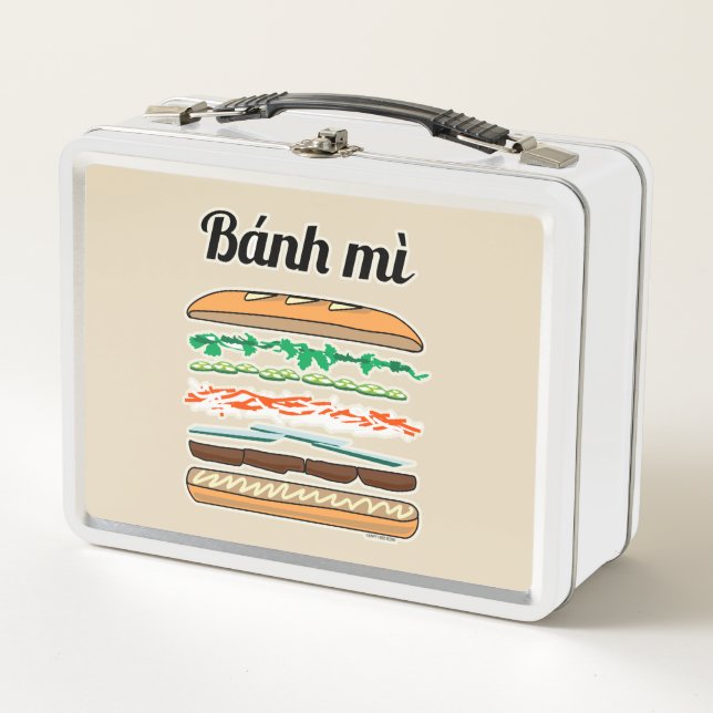 Lunch Box Baguette vietnamienne de pain français de sandwich (Devant)
