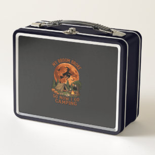 Lunch Box Balai Casse Halloween Sorcière Camping Tente Feu d