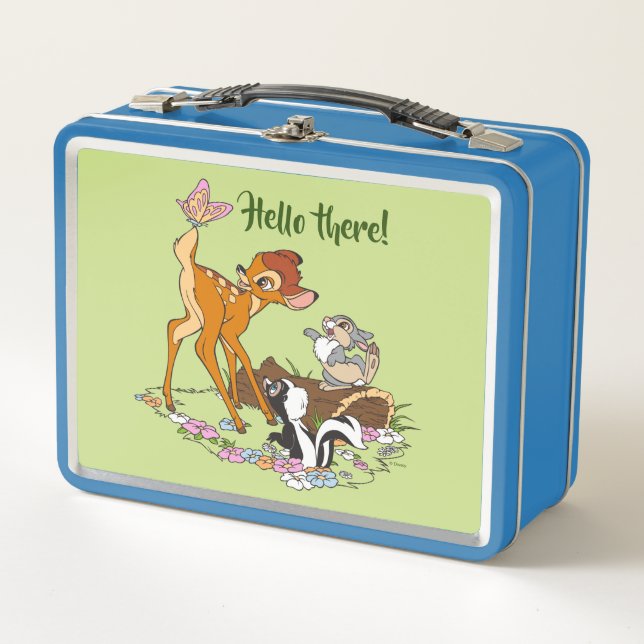 Lunch Box Bambi Avec Le Papillon Sur La Queue (Devant)