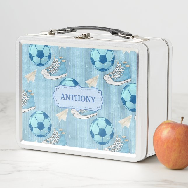 Lunch Box Baskets et football de retour à l'école (En situation)