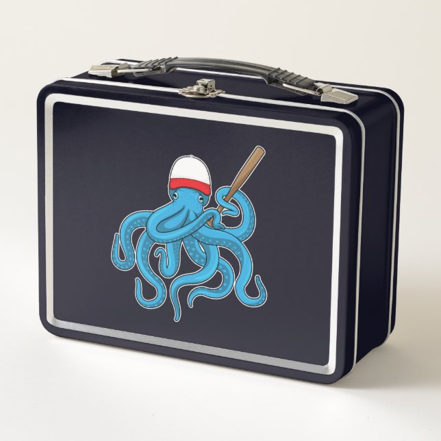 Lunch Box Basse-balle de pieuvre Baseball (Devant)