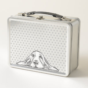 Lunch Box basset blanc