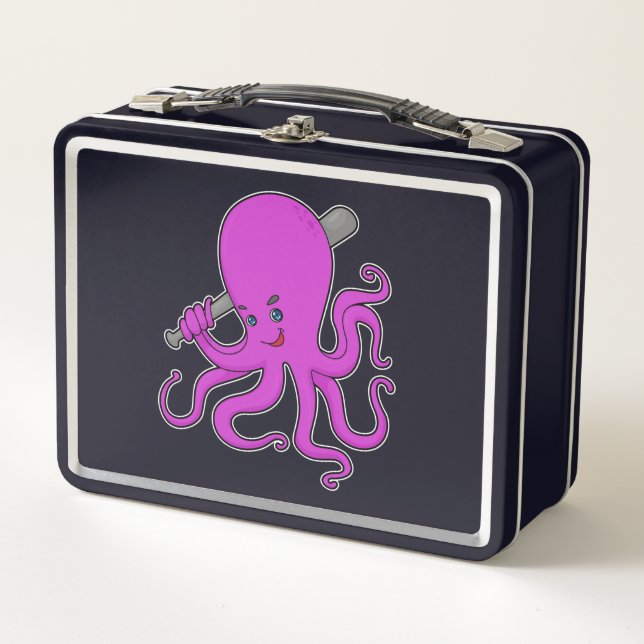 Lunch Box Bataille de baseball de pieuvre (Devant)