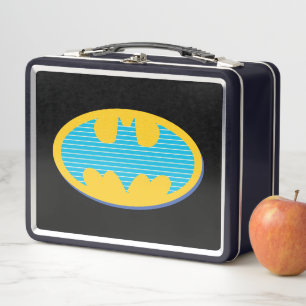 Lunch Box Batman   Symbole Cyan Stripes