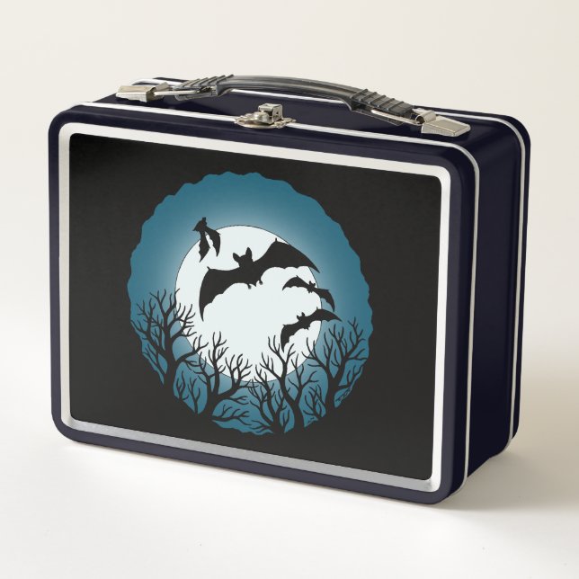 Lunch Box Bats and Trees Against the Moon (Devant)