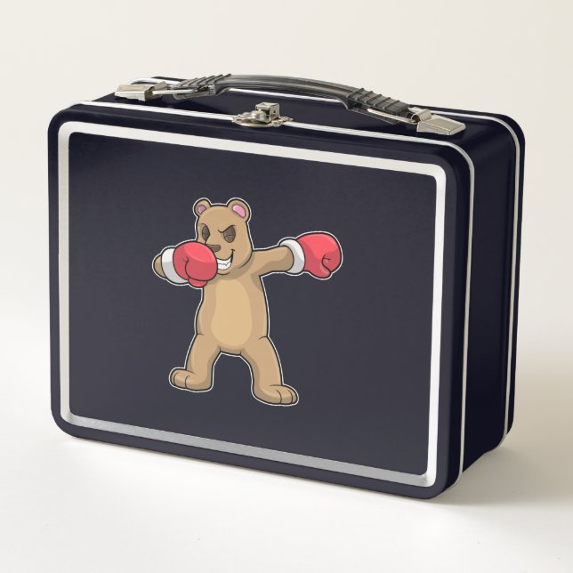Lunch Box Bear as Boxer at Boxer & Hip hop Dance Dab (Devant)