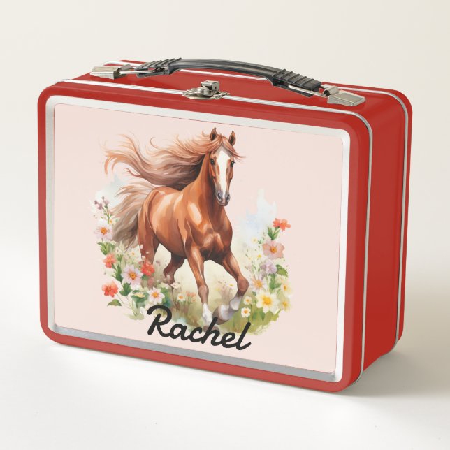 Lunch Box Beaux Chevaux Sauvages (Devant)