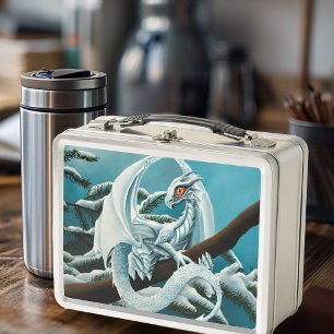 Lunch Box Bébé Dragon d'hiver blanc