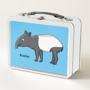 Lunch Box Belle illustration de tapir de dessin animé