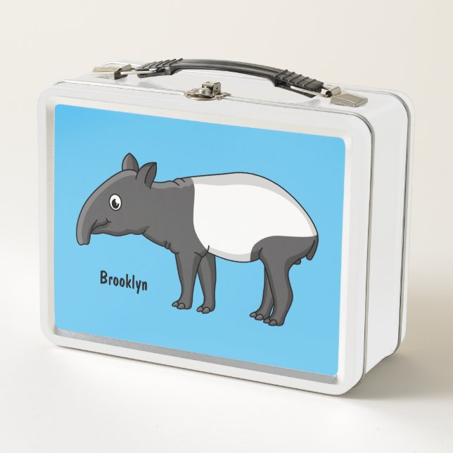 Lunch Box Belle illustration de tapir de dessin animé (Devant)