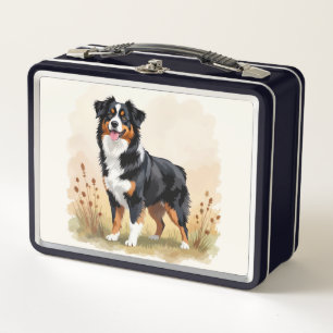 Lunch Box Berger australien Tricolore noir Chien australien