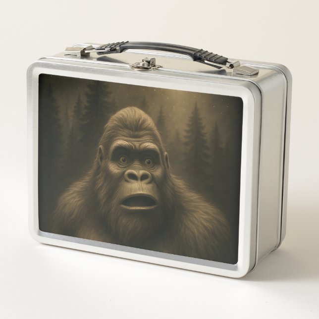 Lunch Box Bigfoot Sasquatch Alien UFO Funny (Devant)