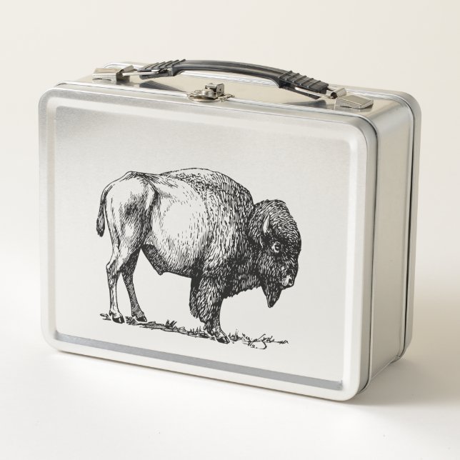 Lunch Box Bison de Buffalo américain (Devant)
