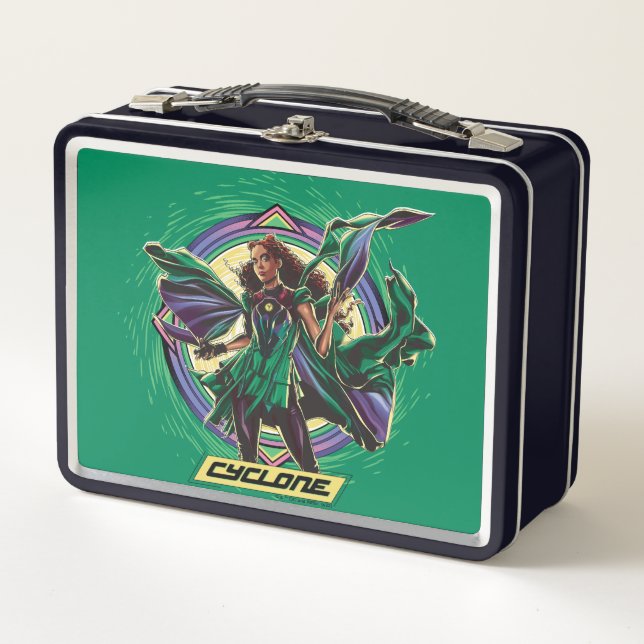 Lunch Box Black Adam | Graphique de caractères de cyclone (Devant)
