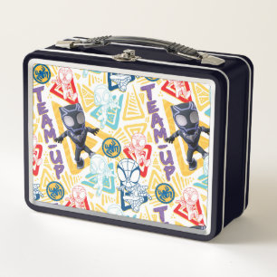 Lunch Box Black Panther & Spidey Équipe "Équipe-Ensemble"
