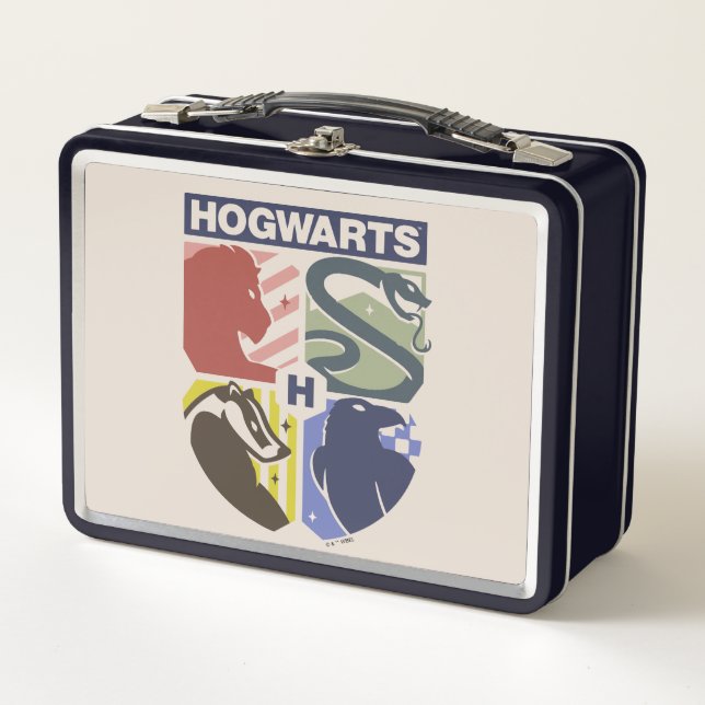 Lunch Box Blason timbré vintage HOGWARTS™ (Devant)