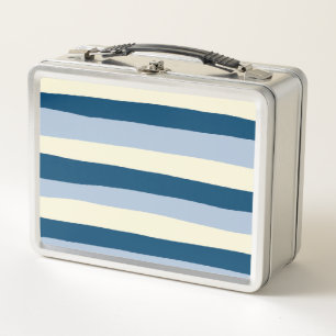 Lunch Box Bleu foncé, Bleu clair et Crème