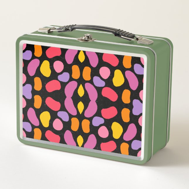 Lunch Box Blob moderne Motif coloré (Devant)