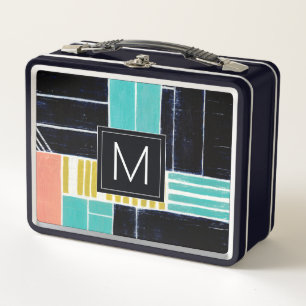 Lunch Box Blocs géométriques du monogramme  