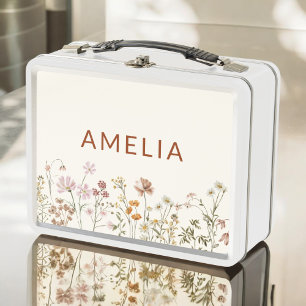 Lunch Box Boho Fleur sauvage Retour À L'École