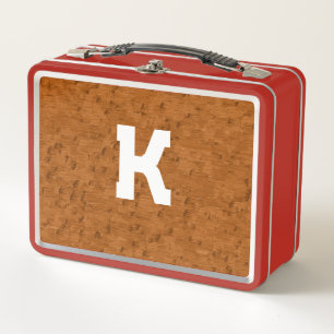 Lunch Box Boho Rustique Texturé Bois brun personnalisé