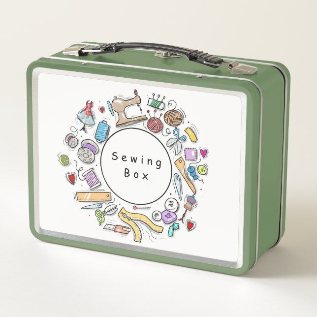 Lunch Box Boîte à coudre/Boîte à lunch (Dos)