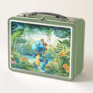 Lunch Box Boîte à déjeuner en métal Dinosaur