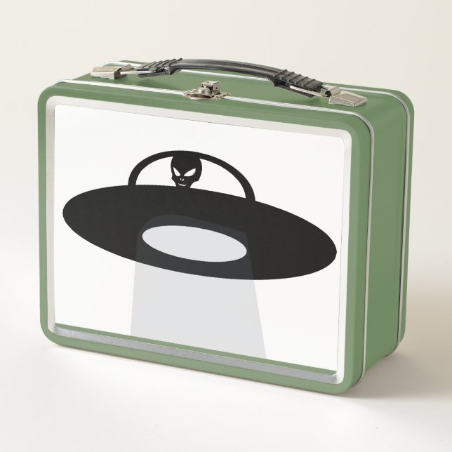 LUNCH BOX BOÎTE À DÉJEUNER RÉTRO UFO (Devant)