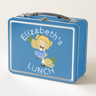 Lunch Box Boîte à déjeuner texte personnalisée avec citron C
