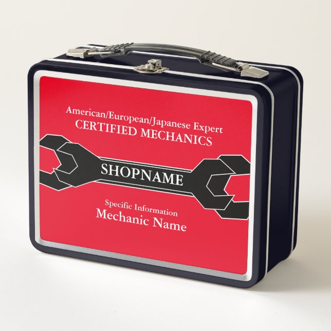 Lunch Box Boîte à lunch/boîte à outils en métal (Devant)