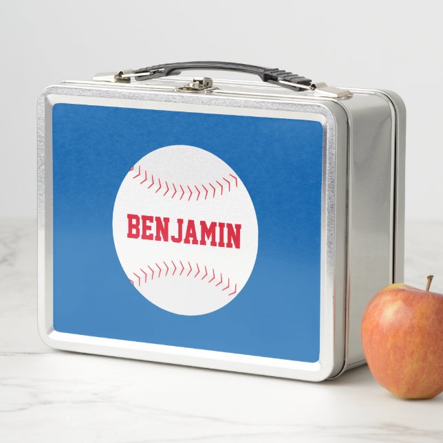Lunch Box Boîte à lunch cool Red Baseball (En situation)